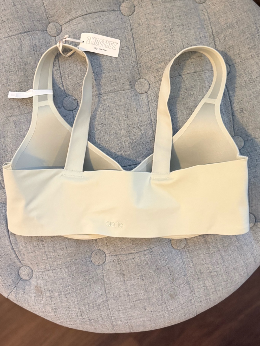 Aerie SMOOTHEZ Bra The Scoop 36 C Lightly Lined  Soft! 💎NWT Tan Gold Retail $55 - Picture 3 of 7